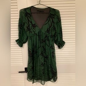 Zara Dress - Green and Black